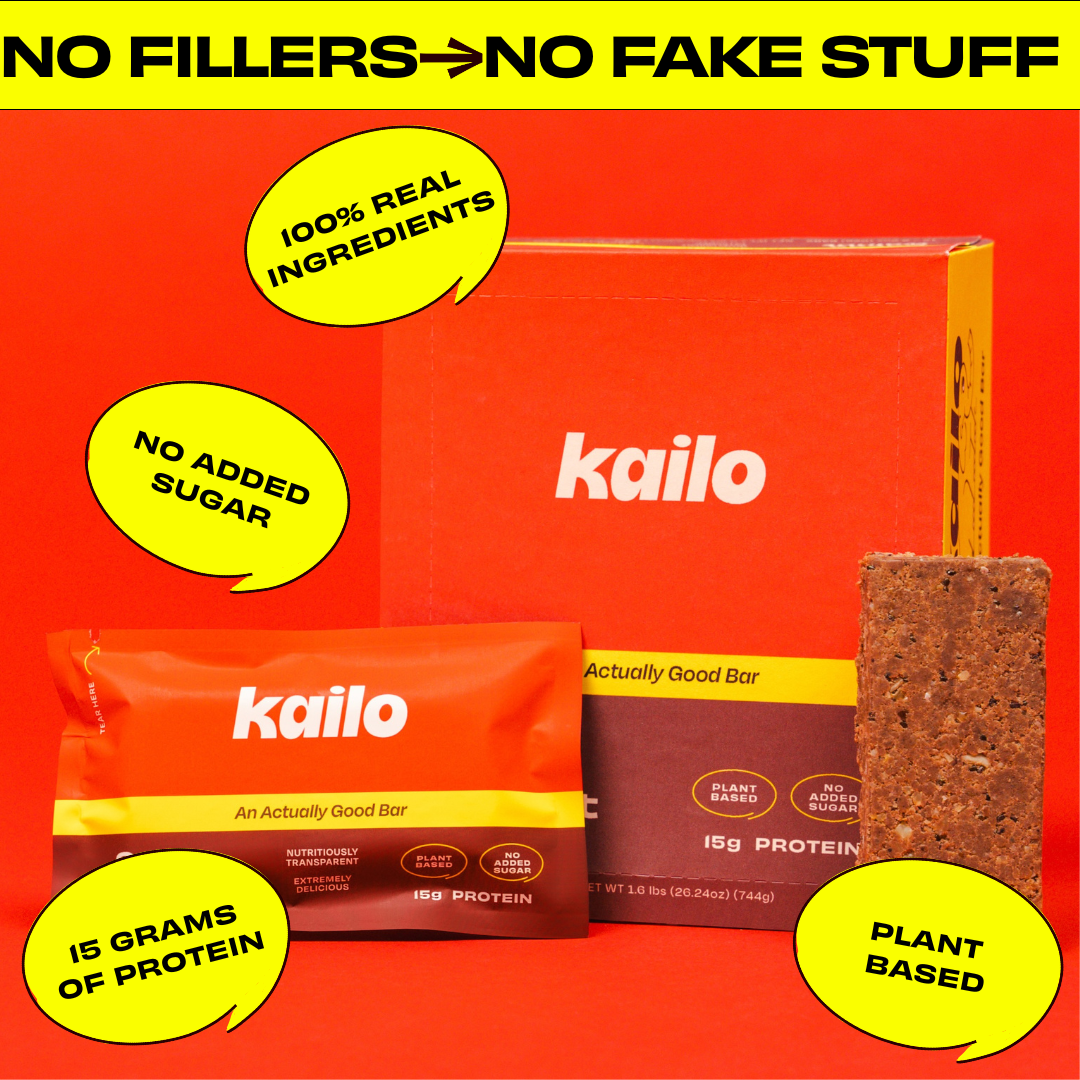 Kailo - Wholesale Snack Bar - Walnut Brownie Natural High Protein Bars - Plant Based Snack4