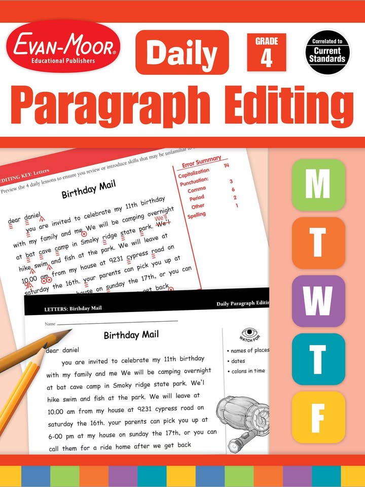 Daily Paragraph Editing Grade 4 Te for wholesale by Carson Dellosa Education