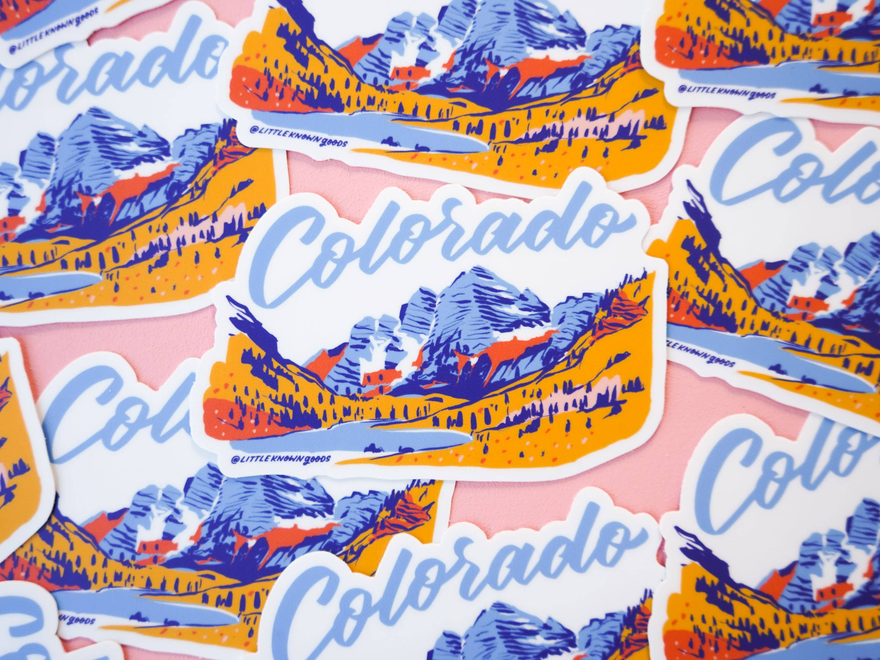 Little Known Goods - Wholesale Sticker - Colorado Maroon Bells Sticker3