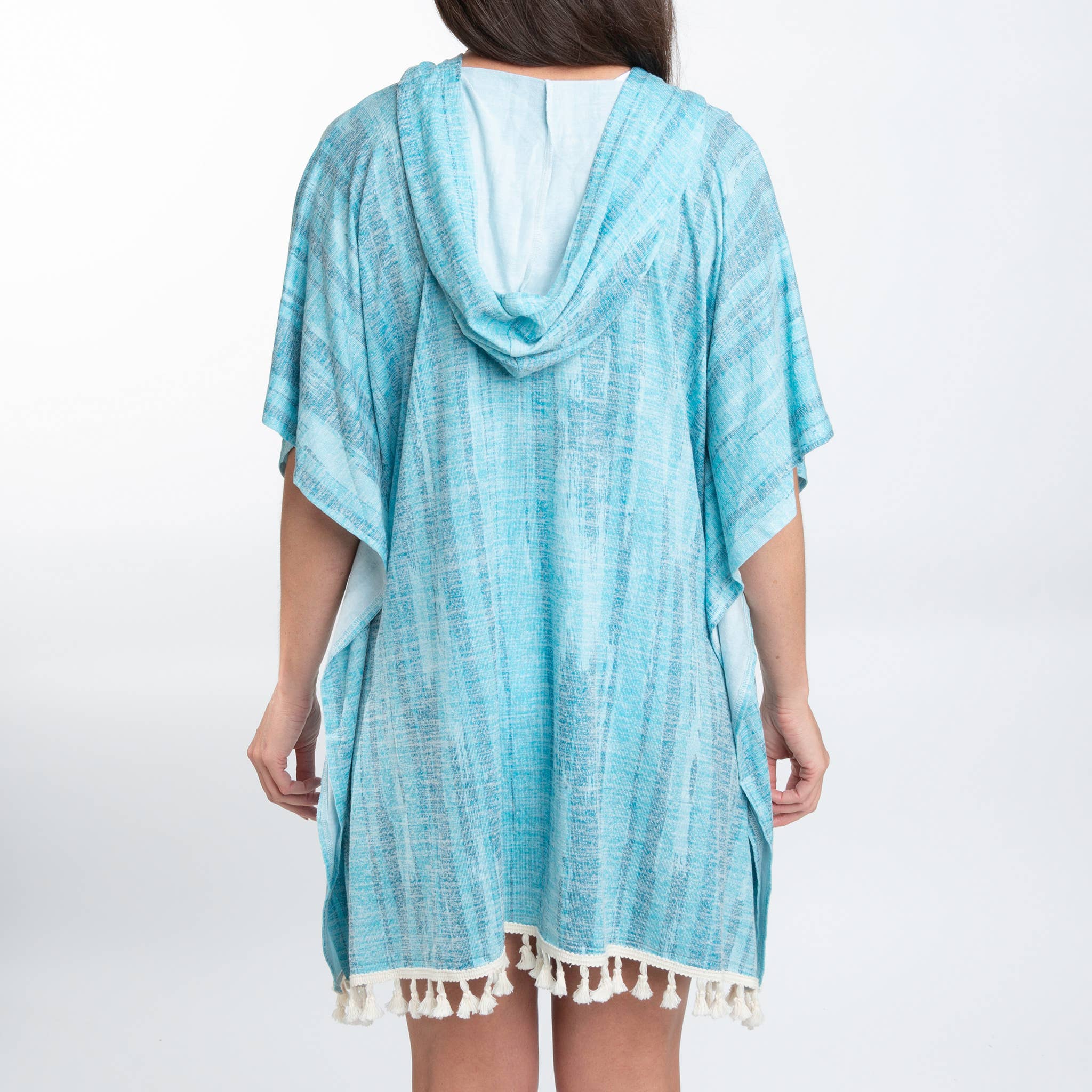 Elsie & Zoey - Wholesale Swim Cover Up - Women's - Naomi One Size Hooded Poncho Swimsuit Cover Up14