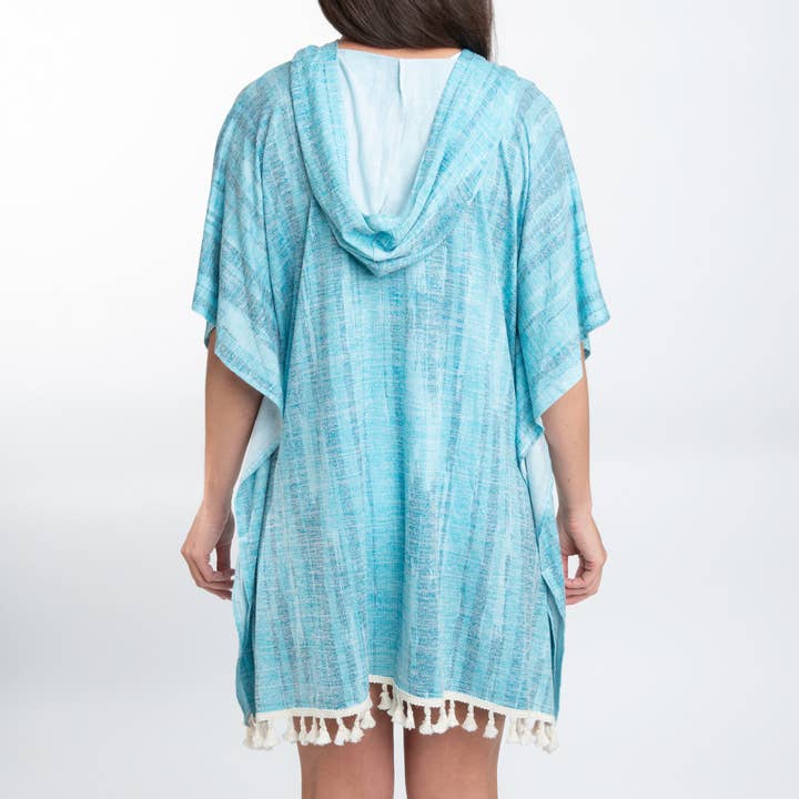 Elsie & Zoey - Wholesale Swim Cover Up - Women's - Naomi One Size Hooded Poncho Swimsuit Cover Up14