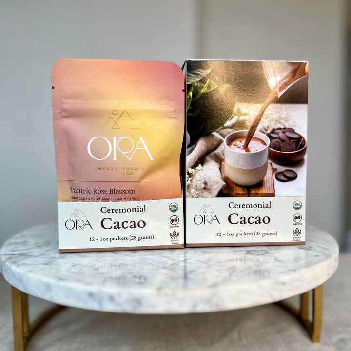 Ora Cacao - Wholesale Hot Cocoa Mix/Kit - Ceremonial Cacao - Single Serving Size - 100% Chocolate