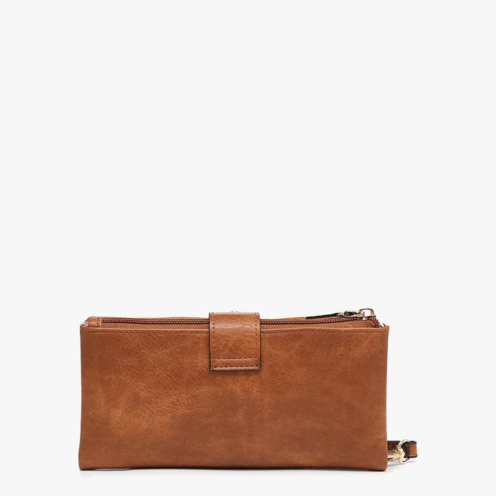 Jen & Co. - Venta al por mayor Cartera - Mujer - Cartera/bolso de mano con hebilla de cadencia WL2230 con cremallera en la parte superior