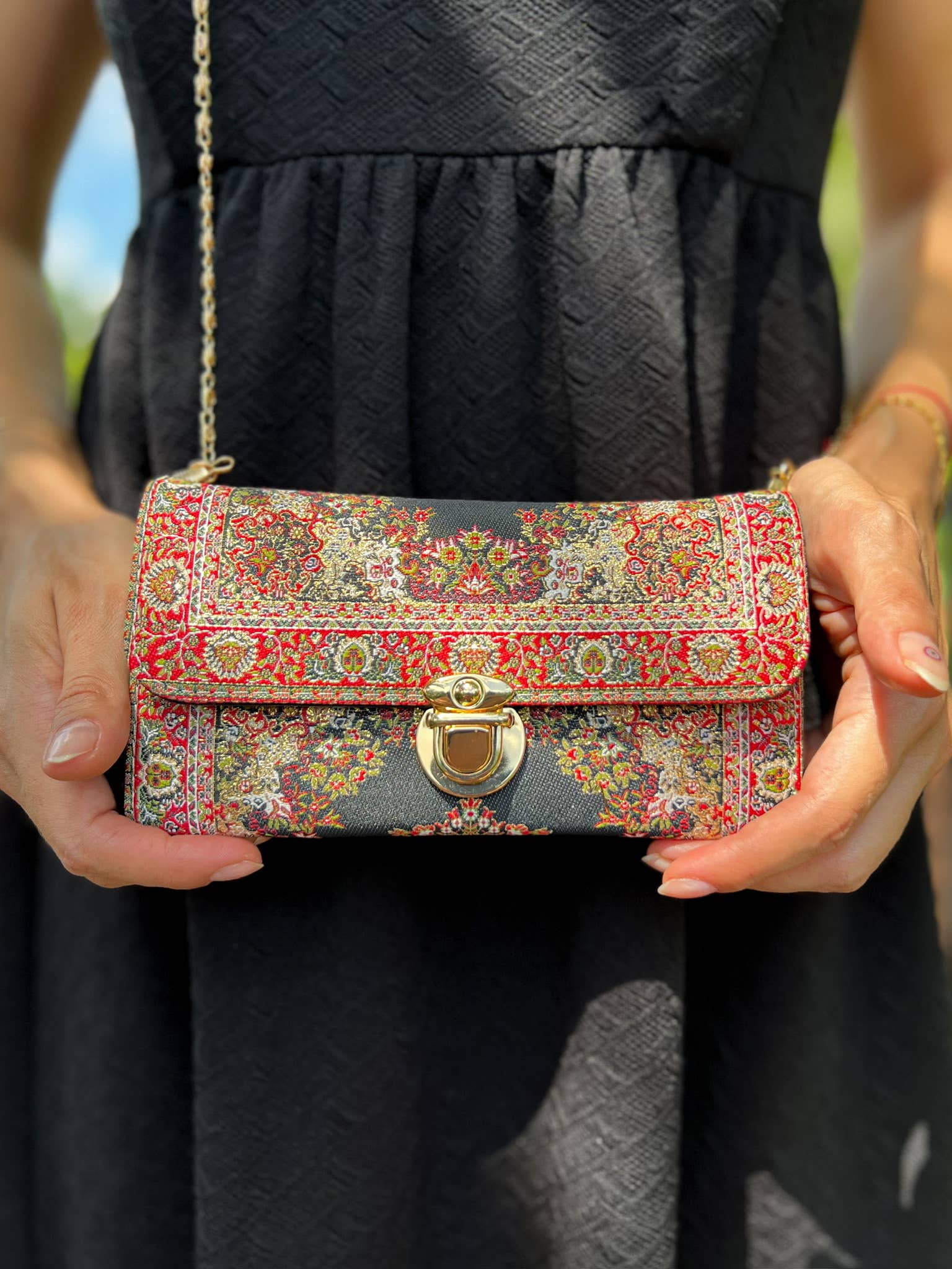 Umays Boho - Wholesale Crossbody Bag - Women's - Rug Design Crossbody Bag, Small Boho Shoulder Bag for Women4