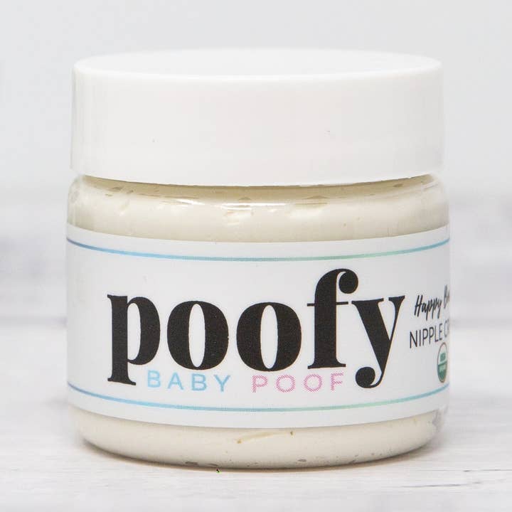 Crème pour les mamelons Happy Boobies Bio pour la vente par Poofy Organics
