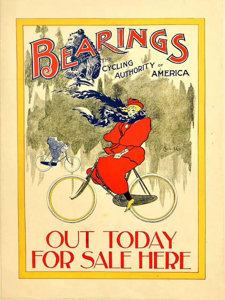 Bearings The Cycling Authority Of America Magazine de Charles A. Cox, années 1890 pour la vente par Flashback Shop