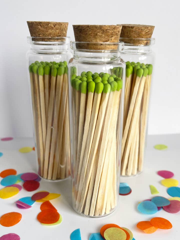 Tarros grandes de lujo para fósforos de color verde lima para venta al por mayor de Chateau Bo