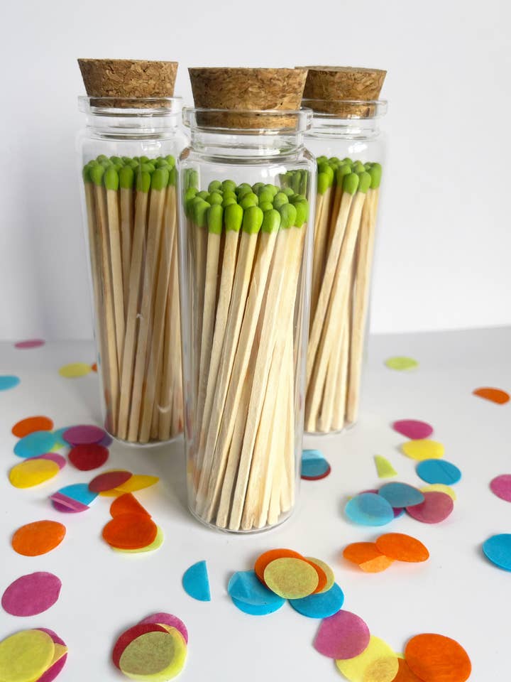 Grands pots à allumettes de luxe vert citron pour la vente par Chateau Bo