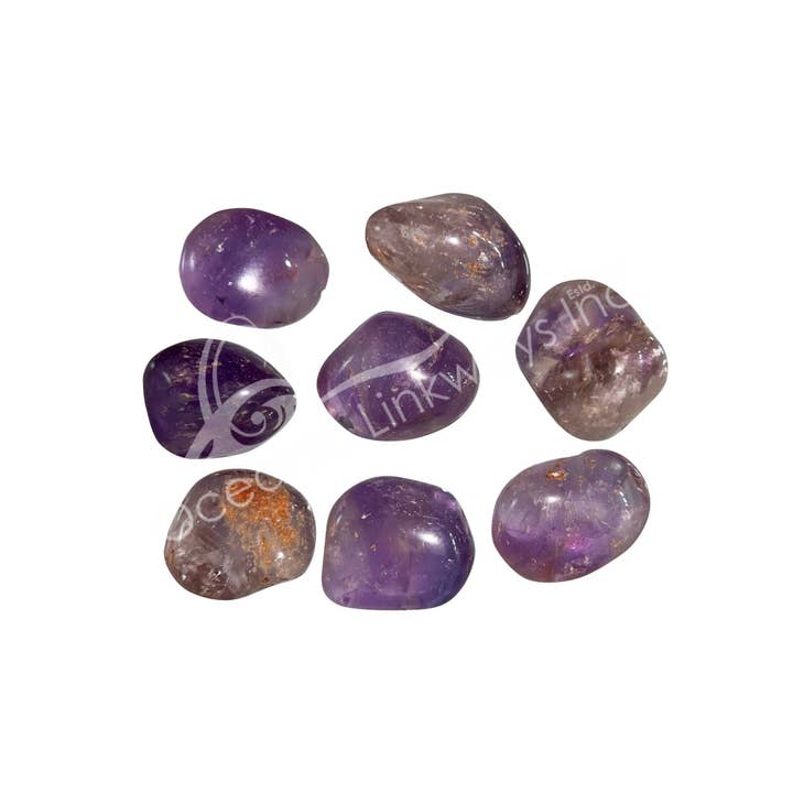 Oceanic Linkways Inc - Wholesale Spiritual Stone/Crystal - TUMBLED STONES - AMETHYST & AMETRINE 20-35 MM (KG)1