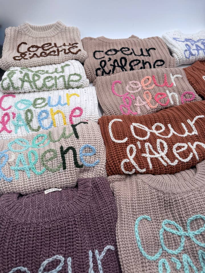 Pretty Little Stitch - Venta al por mayor Jersey de punto - Niños - Suéteres gruesos bordados a mano1