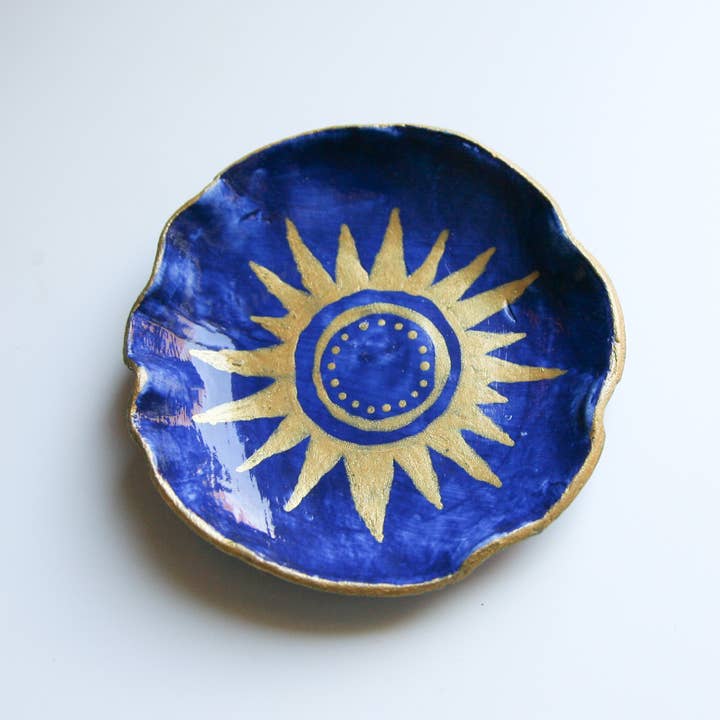 LUTUM Creations – Engroshandel Smykkeskål – Håndlavede smykkeskåle med solmotiv2