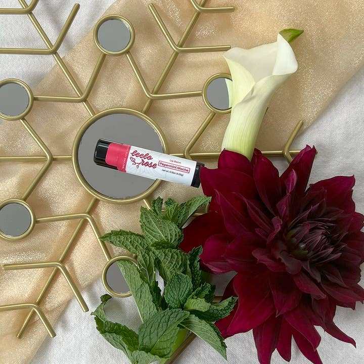 Peppermint Mocha Lip Balm for wholesale by Leelo Rose