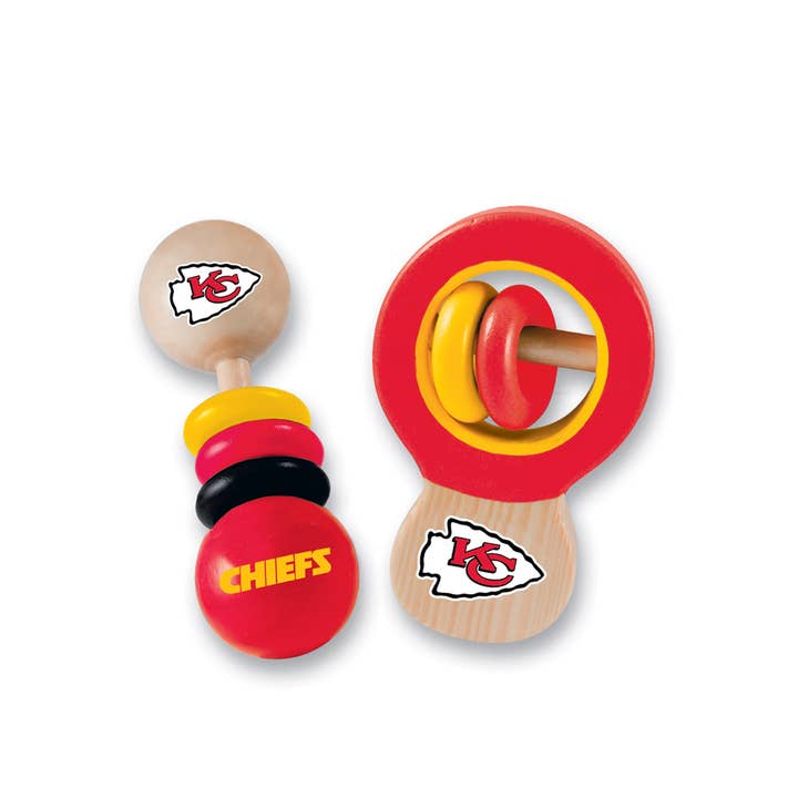 Kansas City Chiefs - Baby Rattles 2-Pack for wholesale by Masterpieces Puzzles