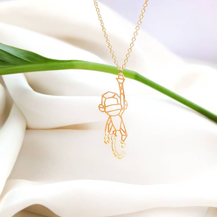 Shany Design Studio - Wholesale Pendant/Charm Necklace - Monkey Necklace Gold / Silver4
