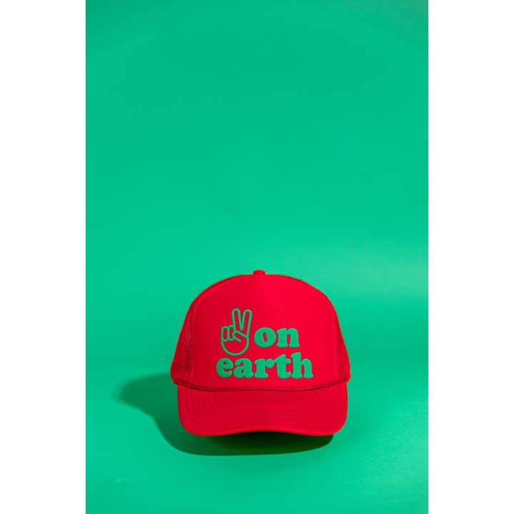 Ascot + Hart - Wholesale Trucker Hat - Women's - Peace on Earth Trucker
