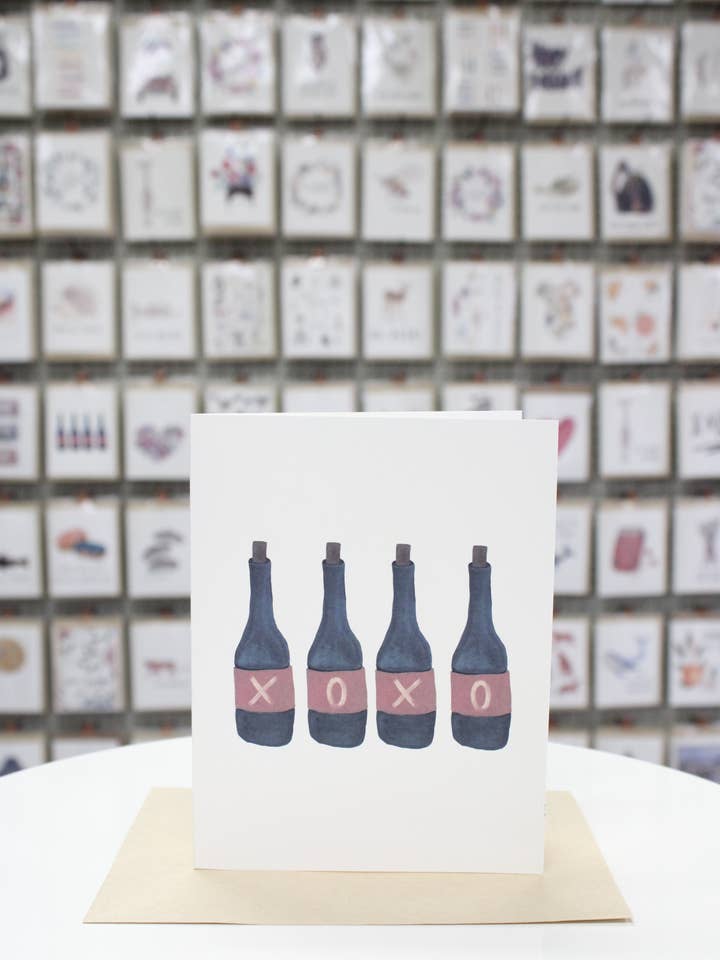 Carte Xoxo Bottles pour la vente par Covered With Art
