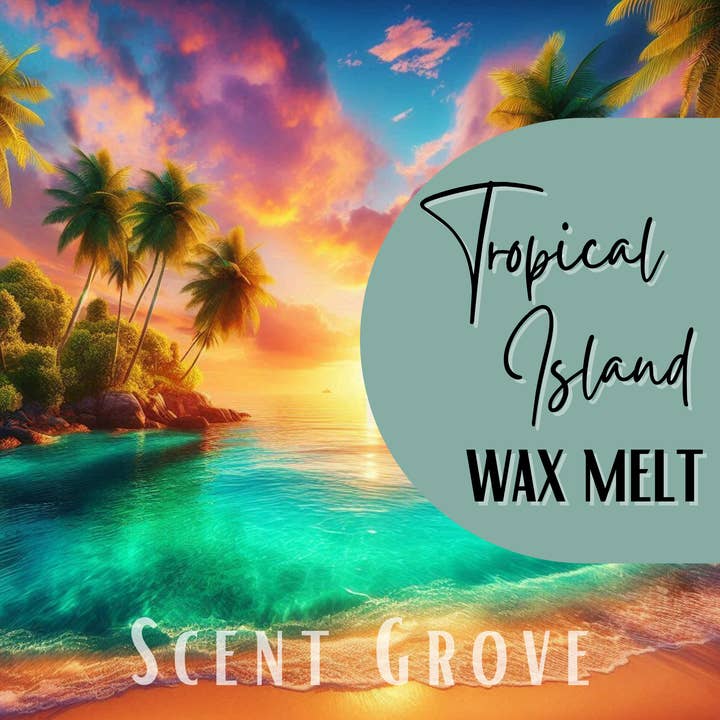 Tropical Island scented soy wax melt for wholesale by Scent Grove