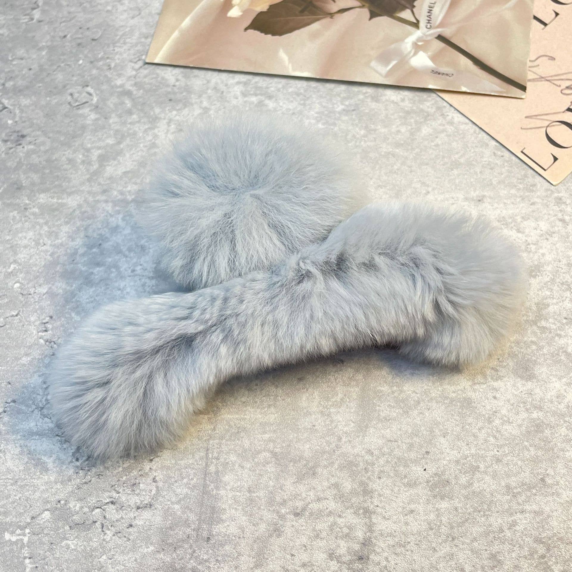 ACCITY - Wholesale Hair Clip - Women's - Rex Rabbit Fur Claws - Elegant Mixed Color Clips_CWASC159114