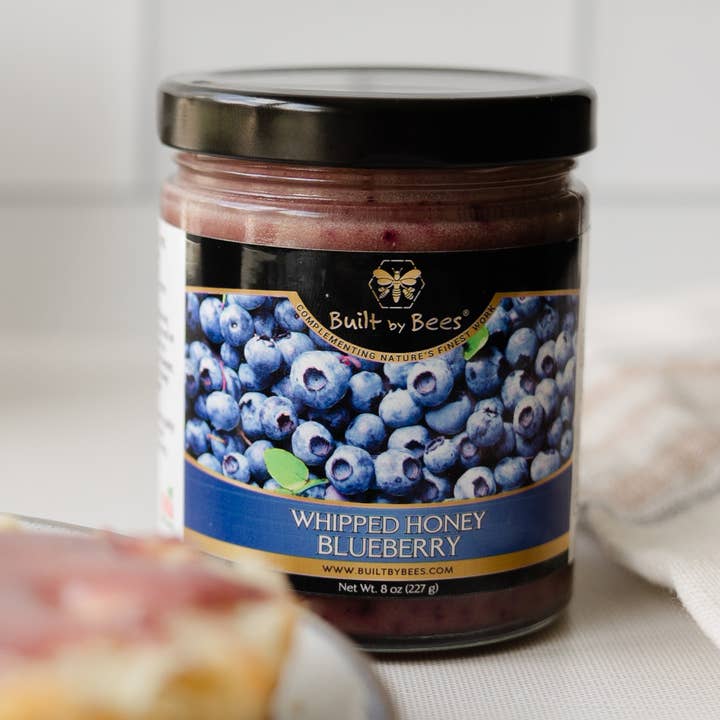 Blueberry Whipped Honey for wholesale by Built by Bees