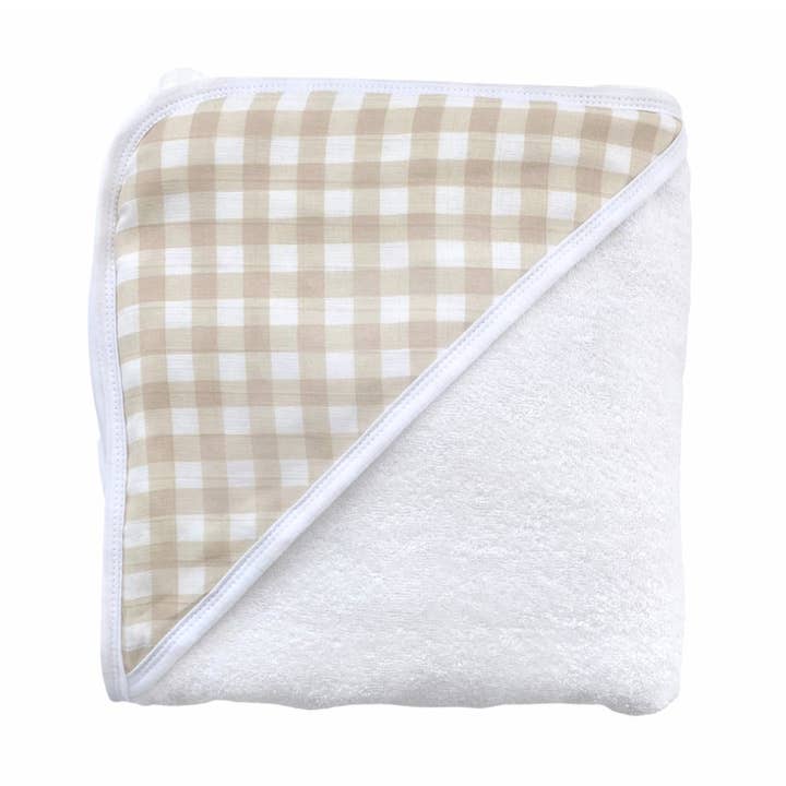 Hættehåndklæde - Gingham for engroshandel hos Dear Perli