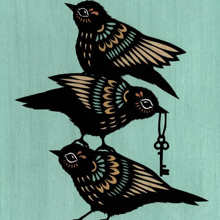 A Gleaming Tower — Impression d'art sur papier découpé 8 x 10 pouces pour la vente par Rural Pearl: Cut Paper Art by Angie Pickman