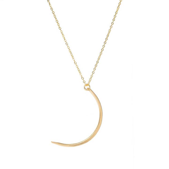 14 k Guld-fyldt Halvmåne Lang Necklac for engroshandel hos Amy Jennings Designs