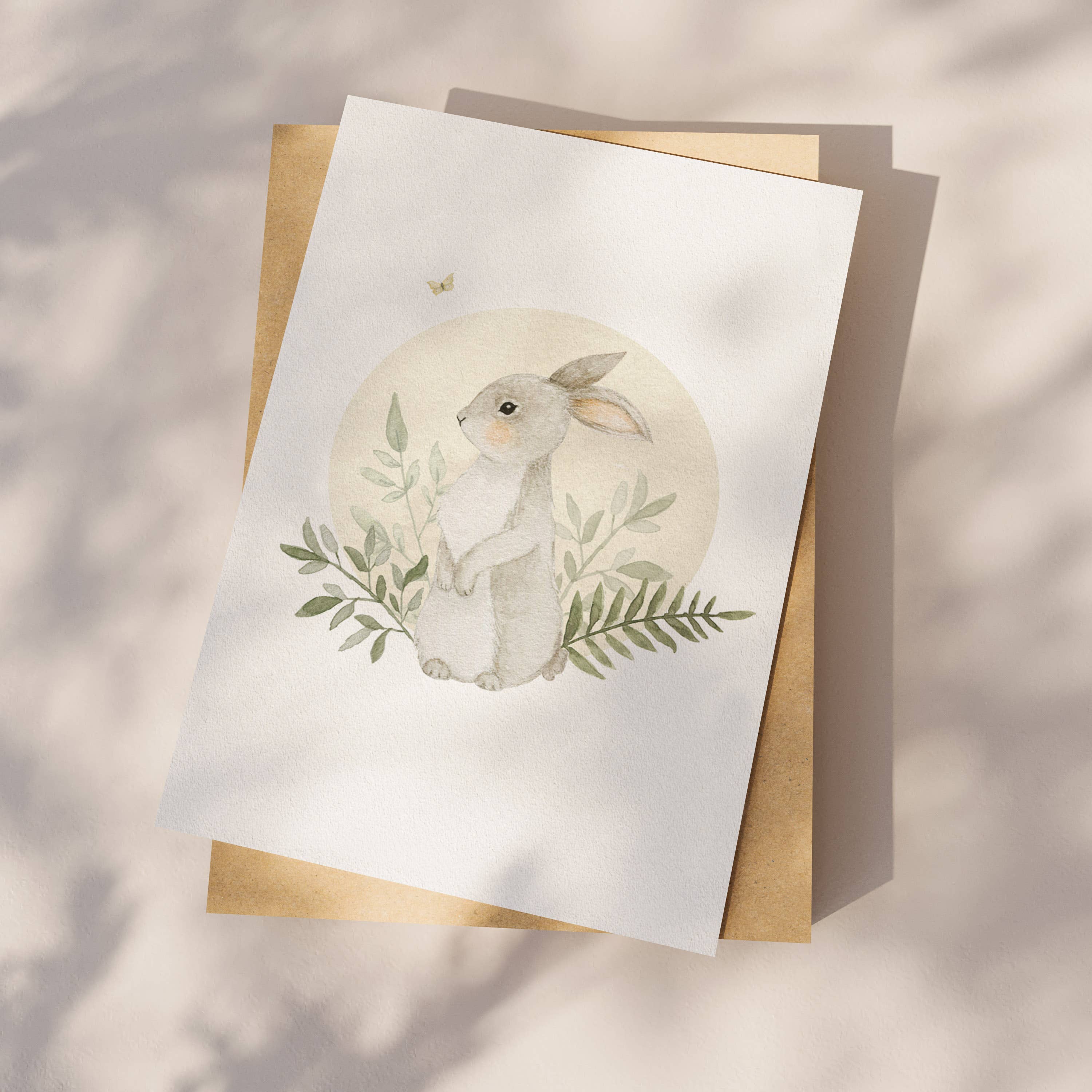 Appeloogje – Engroshandel Hverdagshilsen kort – Postkort bunny1