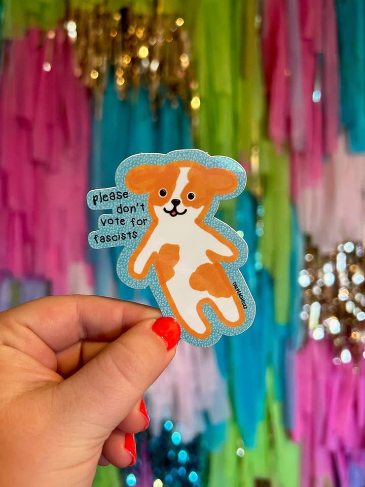 Adesivo Não Vote em Fascistas por atacado de The Peach Fuzz