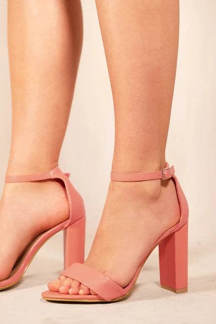 No Doubt Shoes – wholesale High heels – Women’s – Barely There Strappy Block Heels9