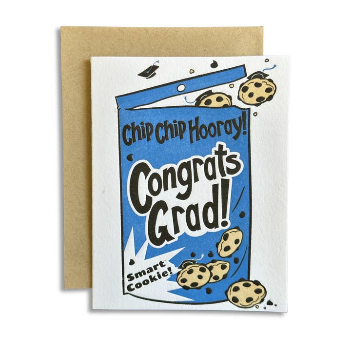 Grad Cookie for wholesale by Riva Letterpress