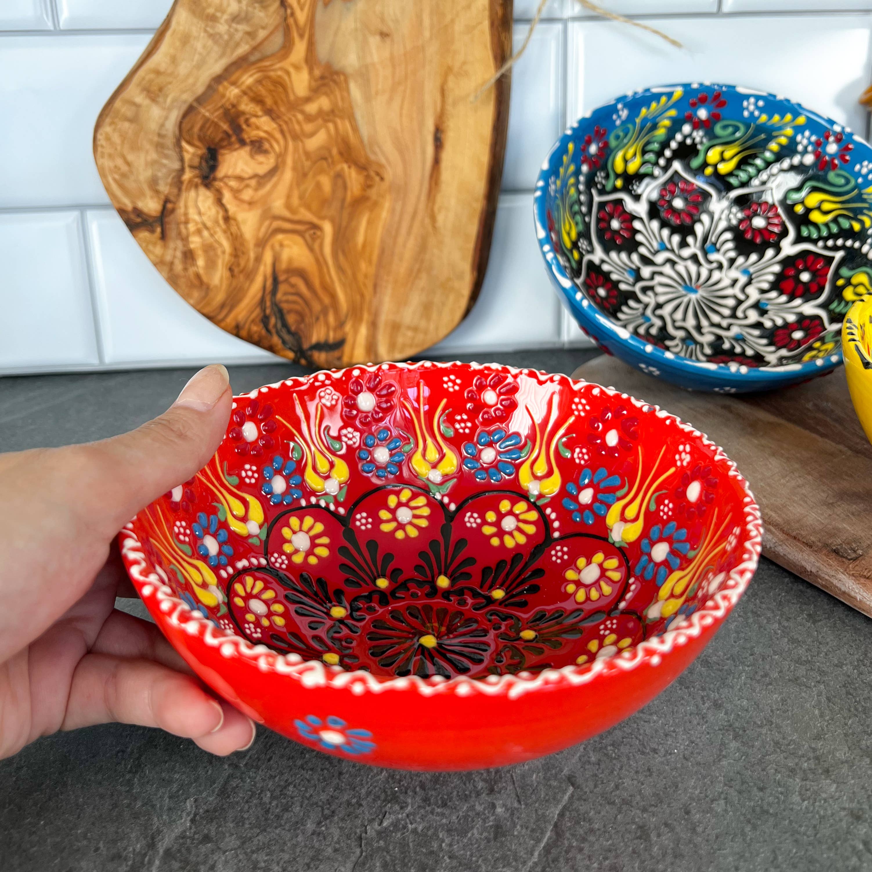 Umays Boho - Wholesale Bowl - Large Handmade Bowls, Decorative Bowls, Boho Kitchen Decor12