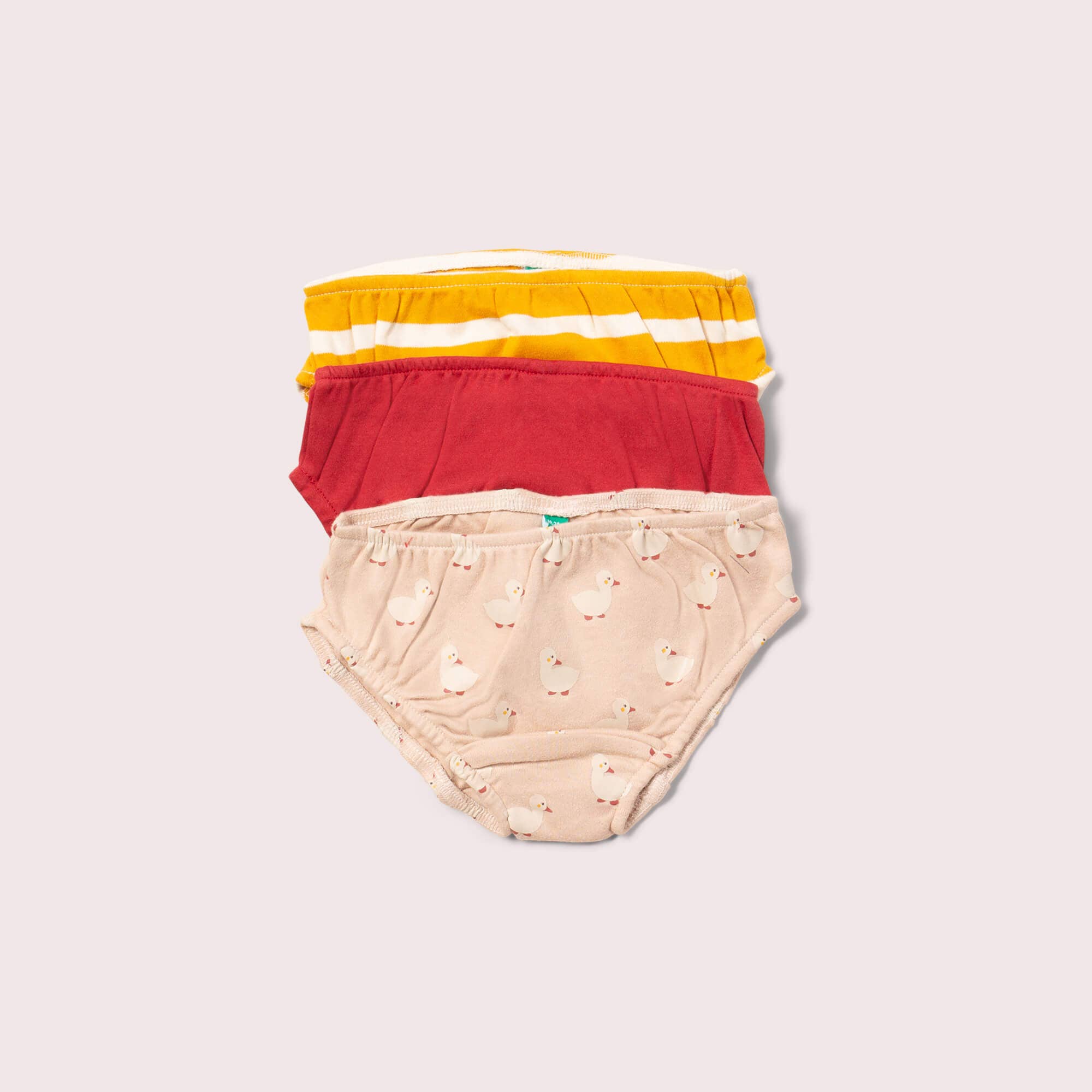 MULTI Puddle Ducks Organic Underwear 3 Pack for wholesale on Faire