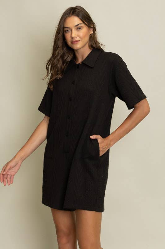 Heyson – Engroshandel Romper - Dame – LR1002_B Kortærmet Knaplukket Romper16