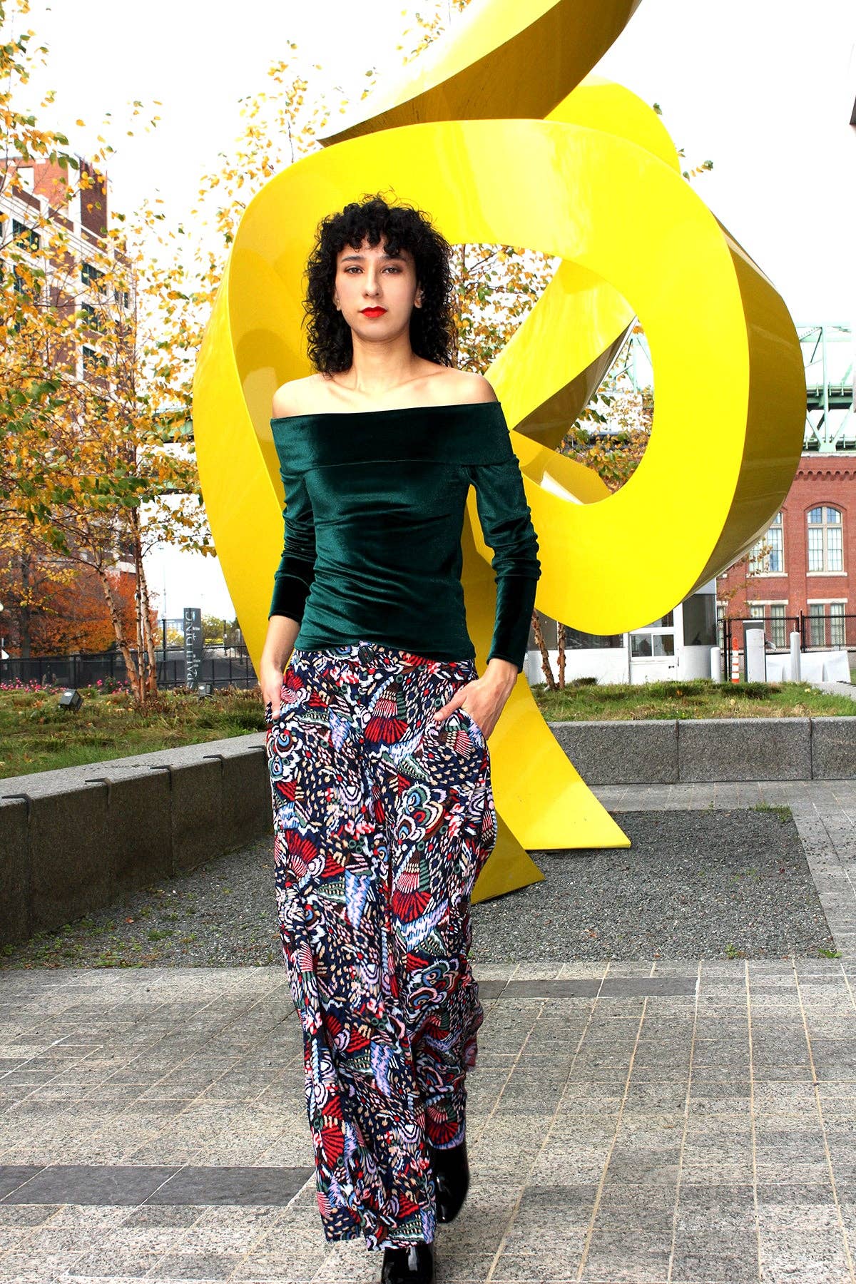 Rachel Walters Collection - Wholesale Blouse - Women's - Green Velvet Hazel Top4