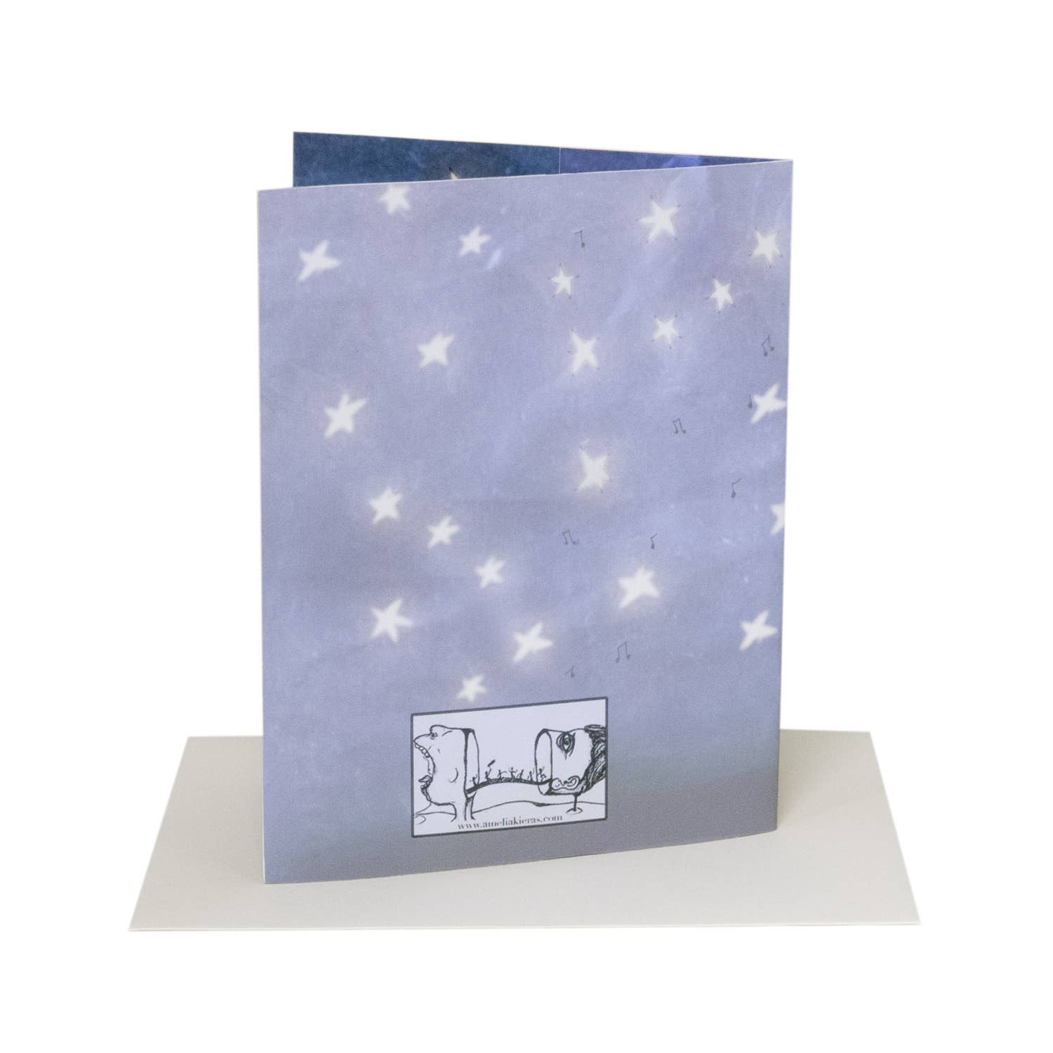 Amelia Kieras Paper Arts - Wholesale Everyday Greeting Card - Fox Dance Pop Up Card3