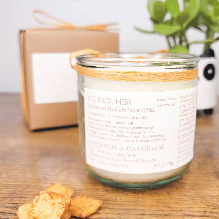 Baddee Eleganza - Wholesale Jar/Filled Candle - Big Brother Intention Candle Cinna Sugar Cereal Toxin-free0
