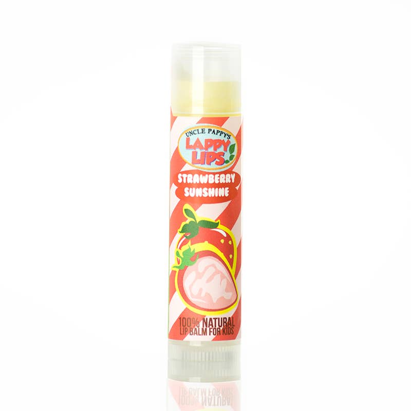Just Bee – wholesale Lip Balm – Strawberry Sunshine  - Lappy Lips - Kids lip Balm1