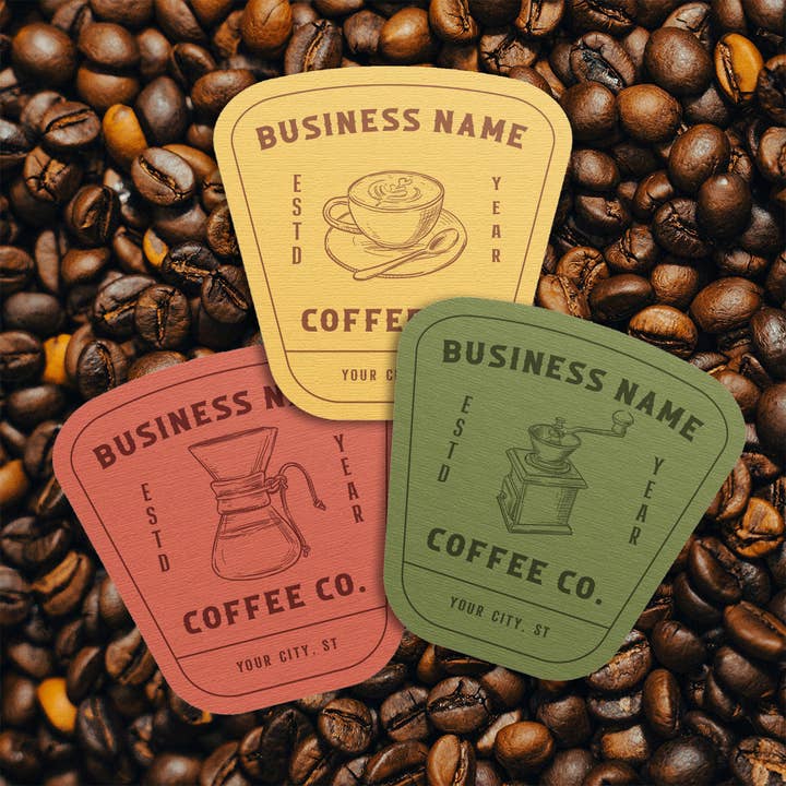 Retro Coffee Shop Sticker | Custom with Your City and State and other Purchase Wholesale cafe coffee mugs. Free Returns & Net 60 Terms on Faire trending on Faire.