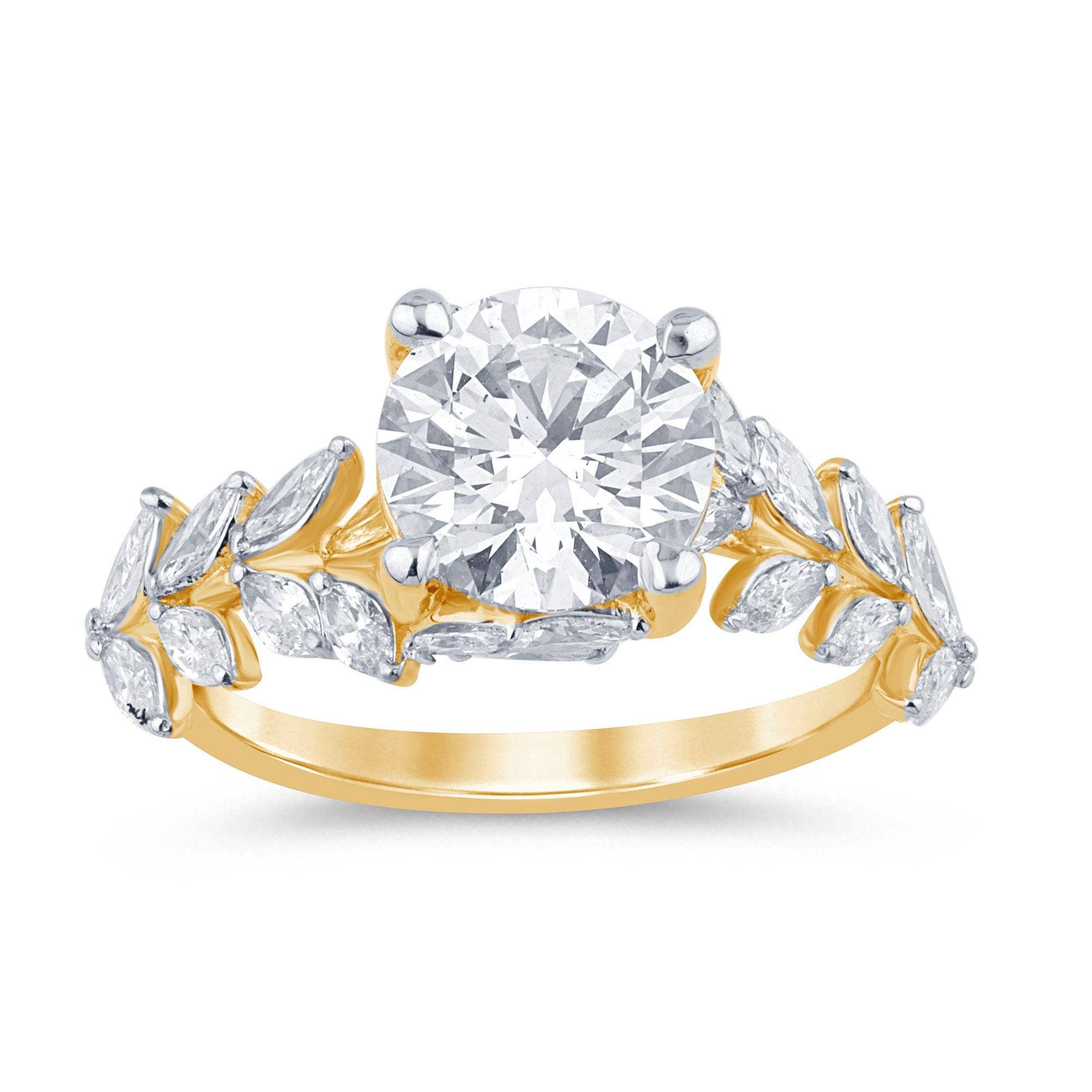 White Rock - Venta al por mayor Anillos de compromiso - Anillo de diamante cultivado en laboratorio de 3,02 CTW VS en oro de 14 quilates1