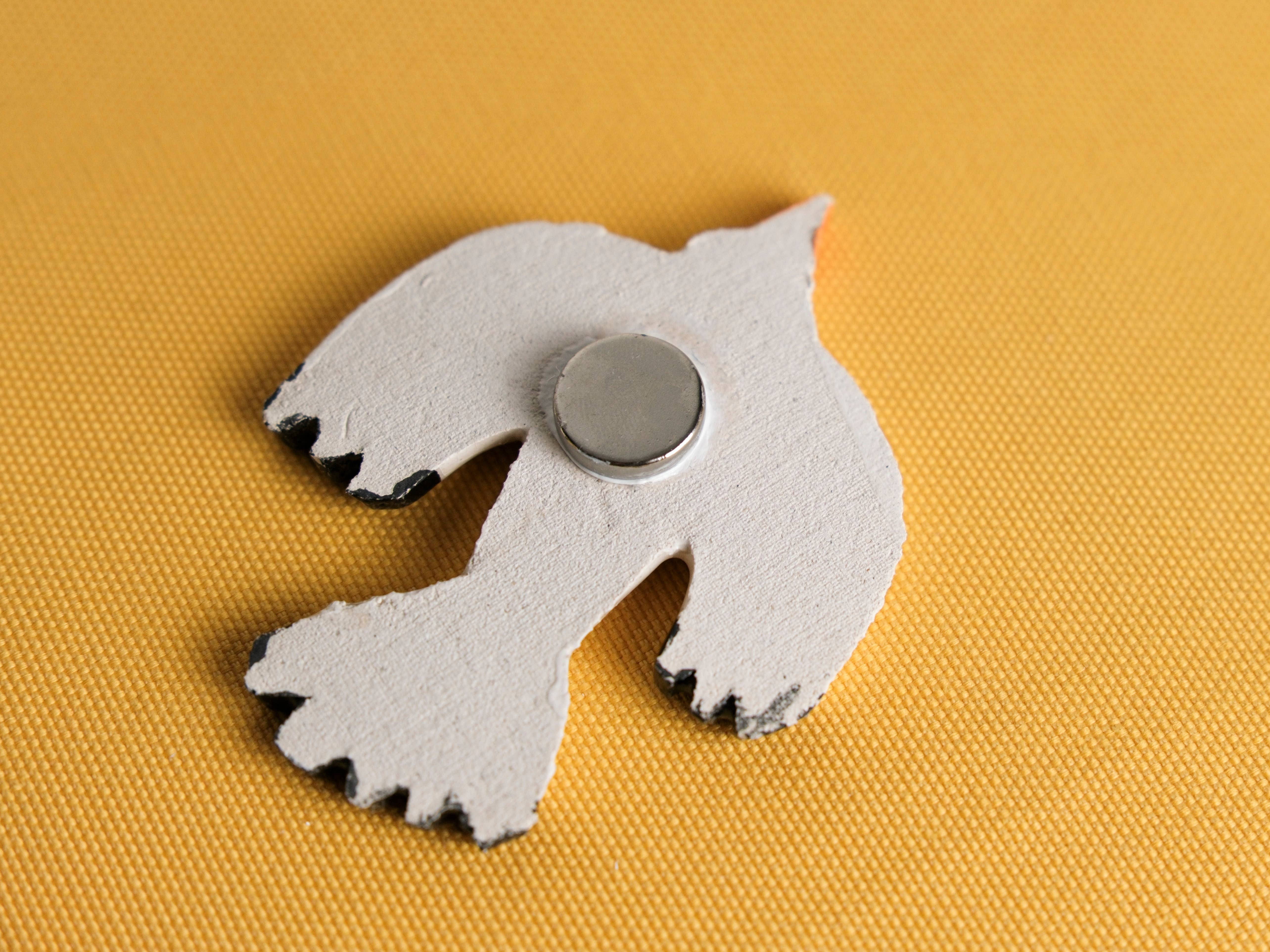 Matilde Horta - Wholesale Magnet - White Bird - Handmade Ceramic Magnets5