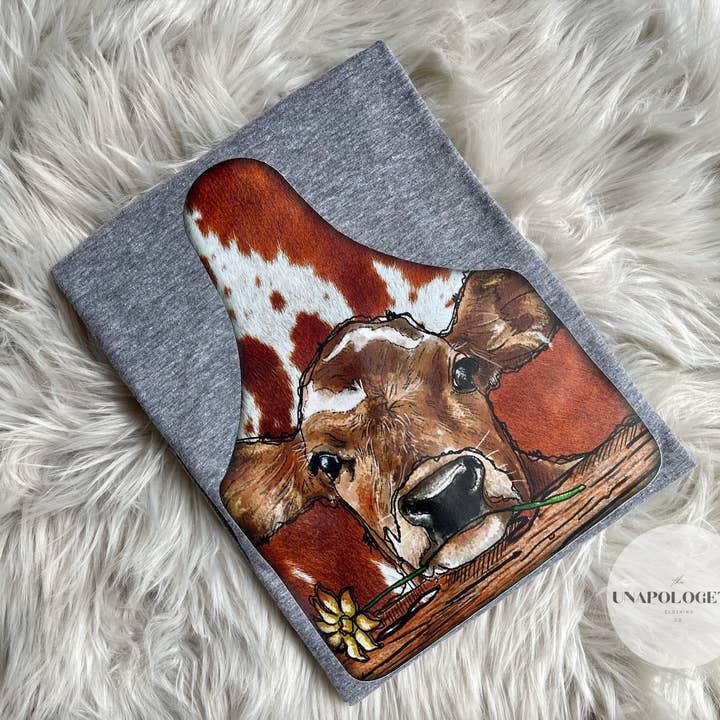 Sunflower Cowtag for wholesale by Unapologetic Clothing