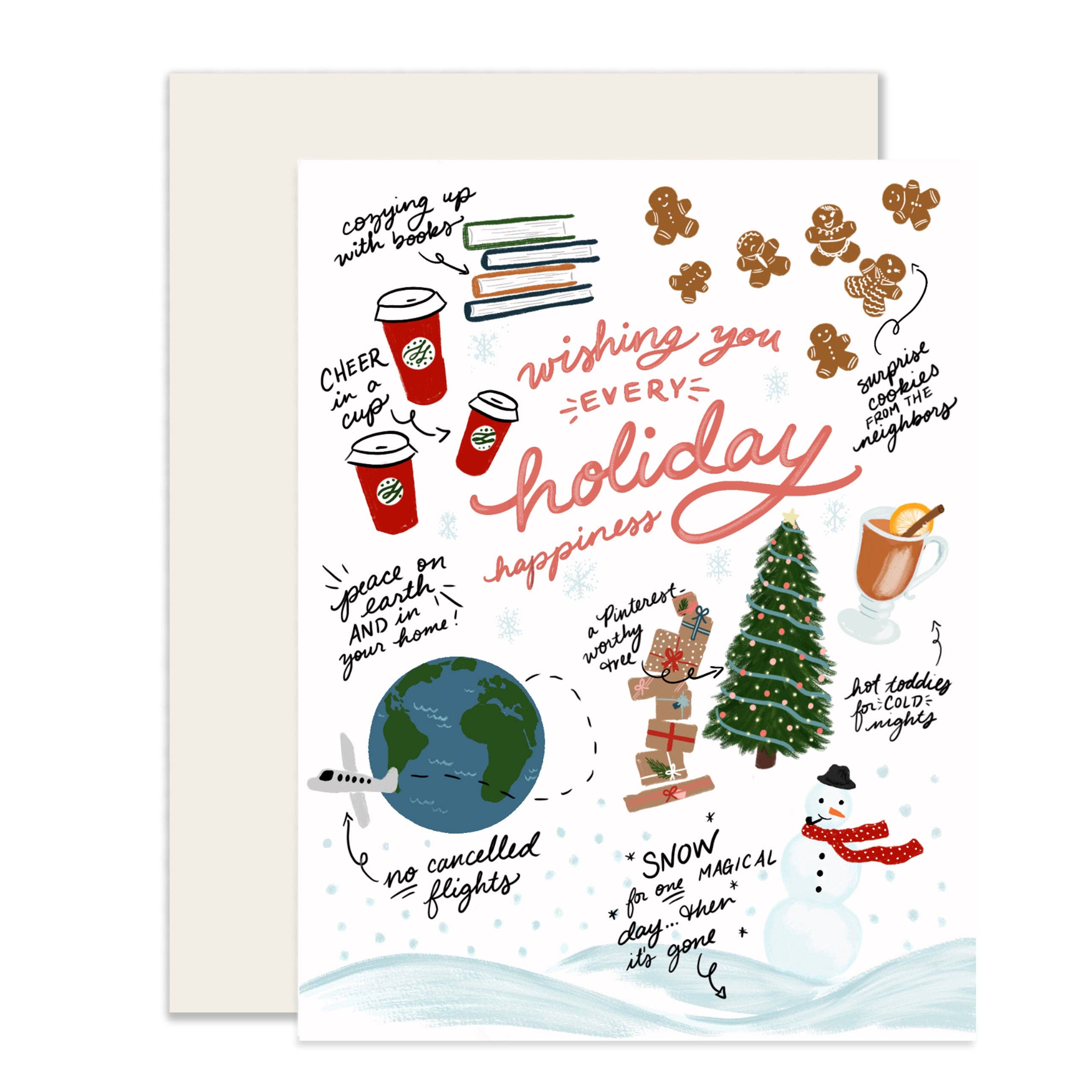 Slightly Stationery - Wholesale Season's Greetings Card - Every Holiday Happiness0
