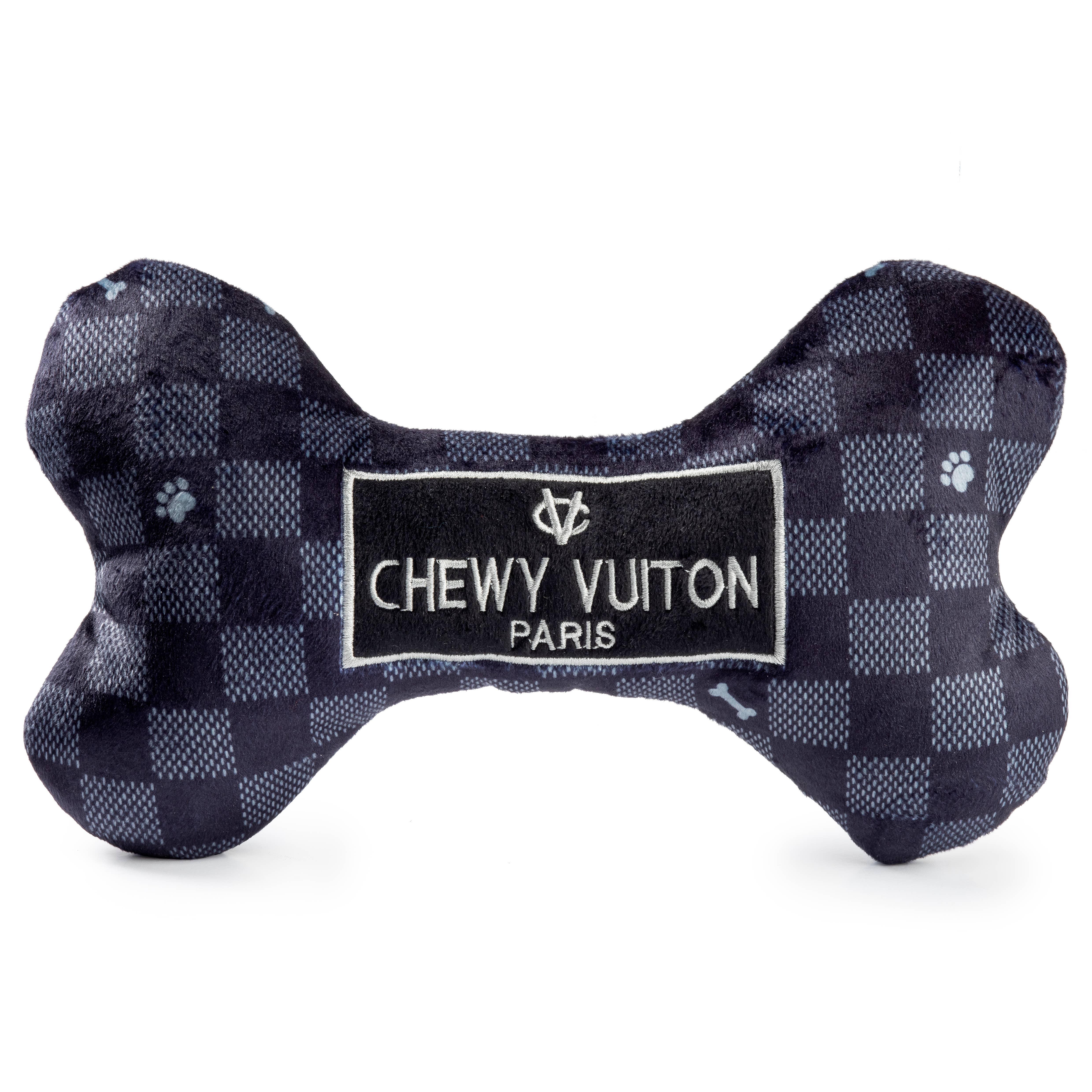 Haute Diggity Dog - Wholesale Piepspeeltje - Hond - Black Checker Chewy Vuiton Bone Squeaker hondenspeelgoed7