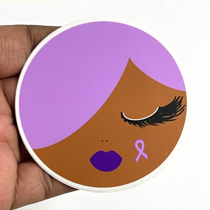 Sparkle Blu - Wholesale Sticker - Jade Purple Sticker | Domestic Violence Awareness Sticker1