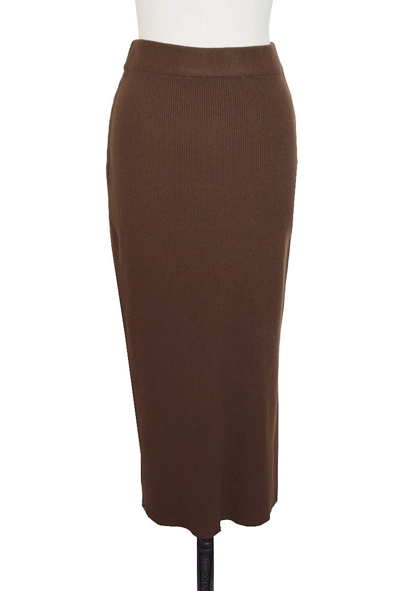 ELLI WHITE – Saia - Mulher por atacado – Saia longa de malha fina grossa7