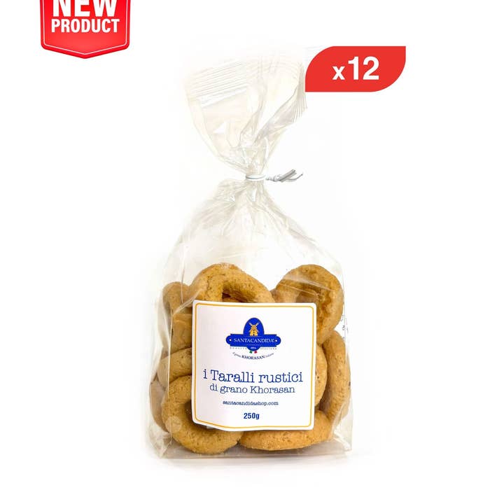 Æske Khorasan-taralli økologisk 12 stk for engroshandel hos Santacandida Italia SRL