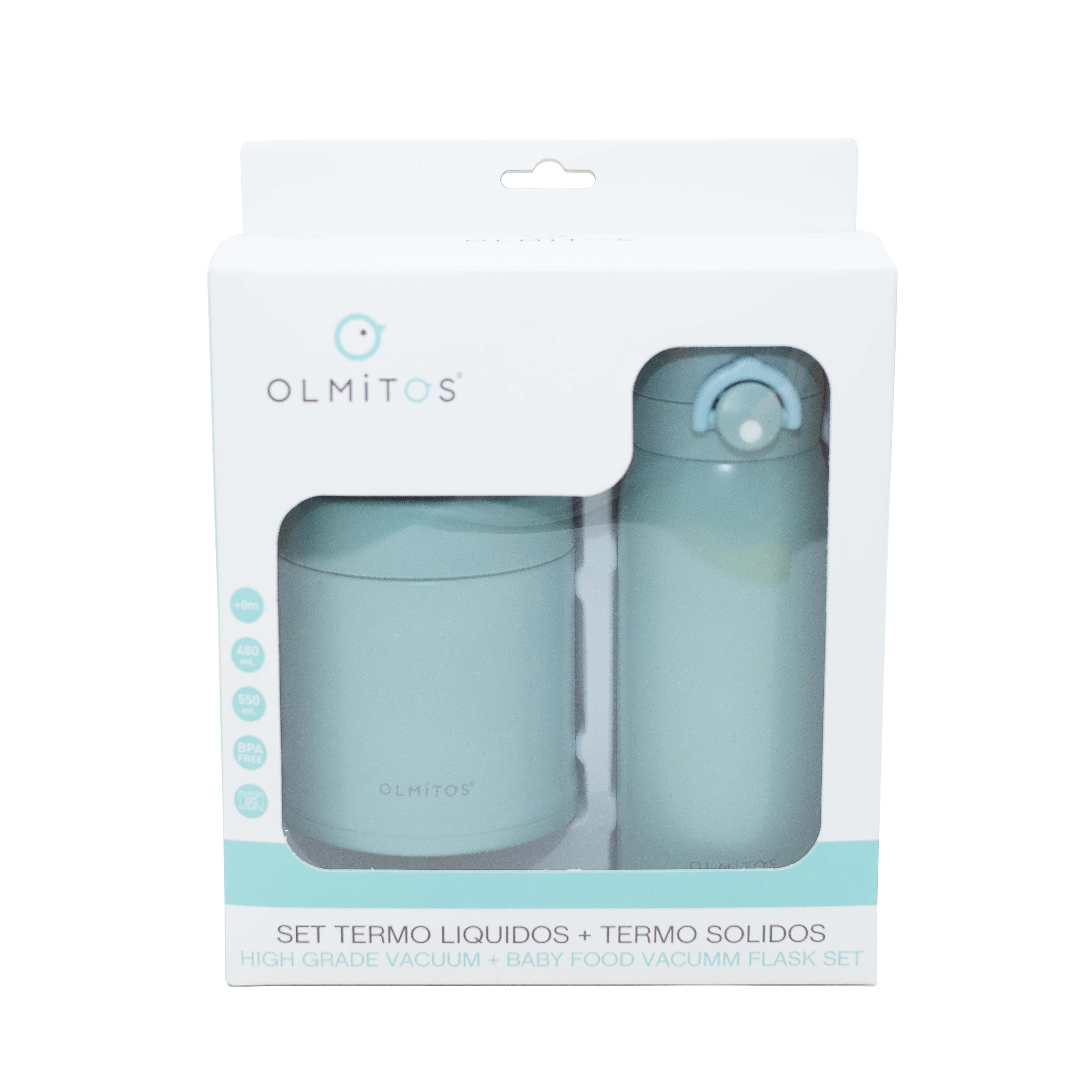 Olmitos S.A – wholesale Lunchlåda - Barn – Olmitos blå termosset med flaska och matburk14