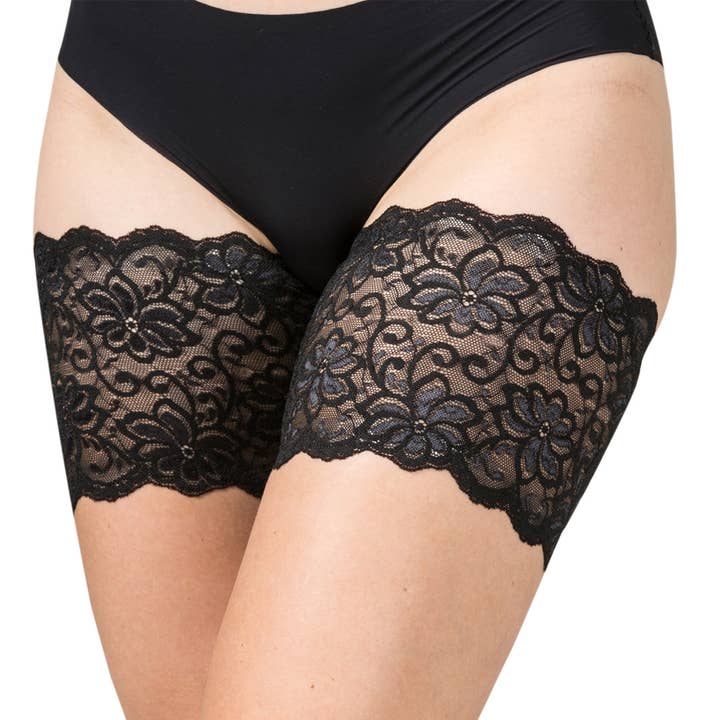 Bandelettes - Venta al por mayor Adhesivo para el pecho - Mujer - Bandas para muslos de encaje antirozaduras Bandelettes® - Dolce -6"14