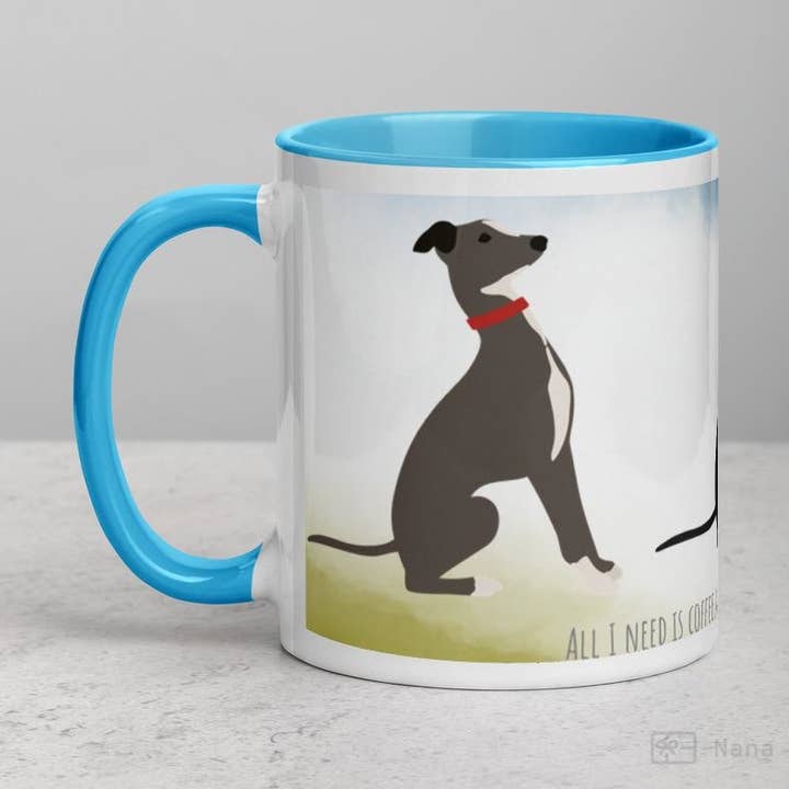 Caneca Galgos Italiana com Cor Interior por atacado de Nana + Belle