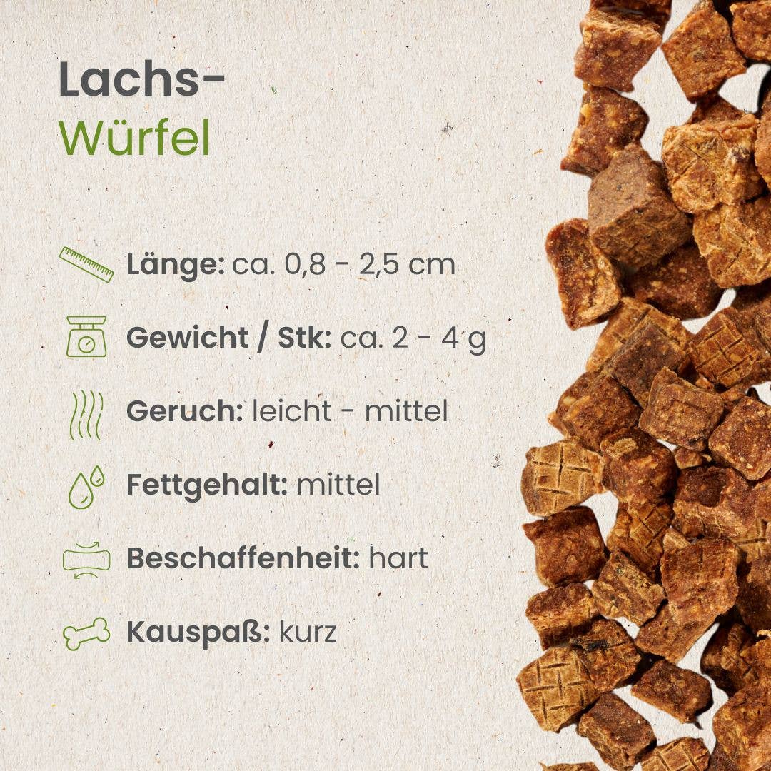 Kauartikel.com GmbH - Wholesale Pet Treats - Dog - Salmon cubes3